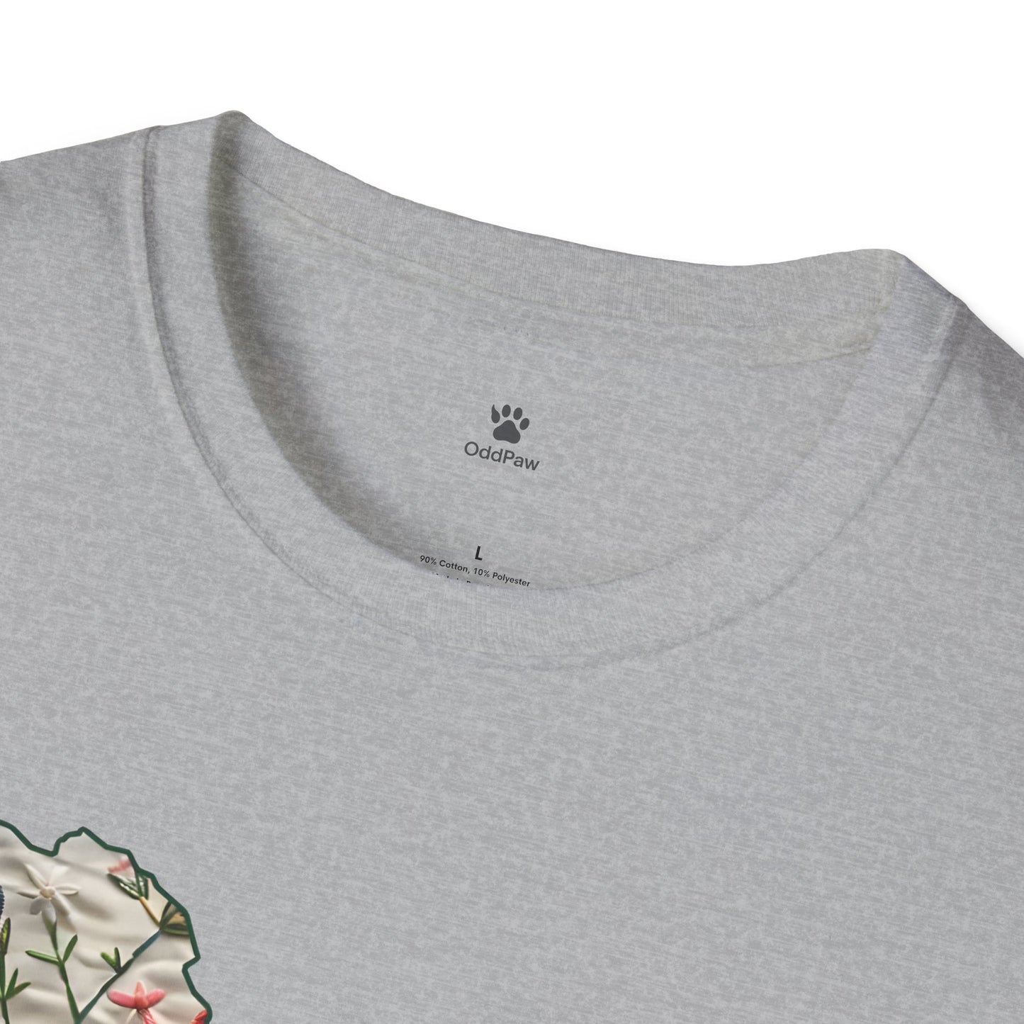 Floral Dog Lover T-Shirt - Unisex Softstyle Tee