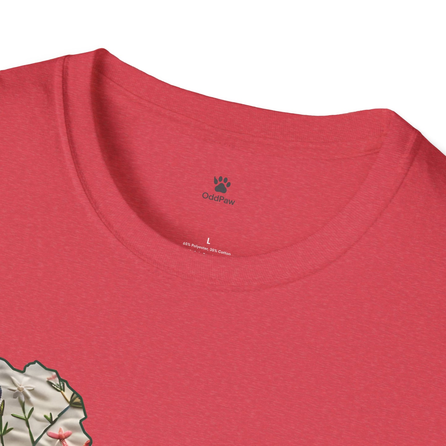 Floral Dog Lover T-Shirt - Unisex Softstyle Tee