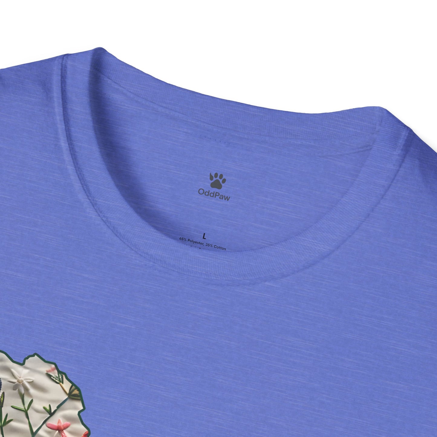Floral Dog Lover T-Shirt - Unisex Softstyle Tee