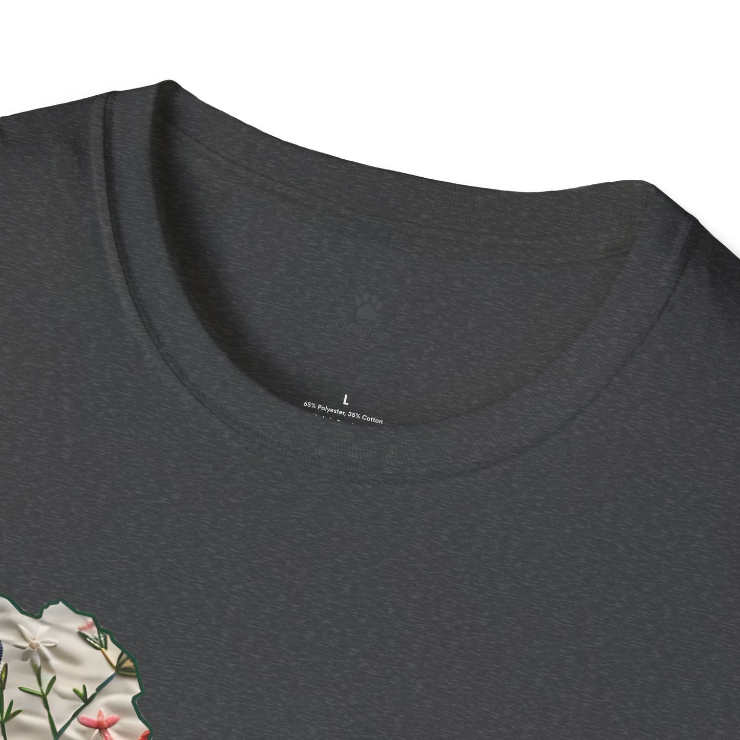 Floral Dog Lover T-Shirt - Unisex Softstyle Tee